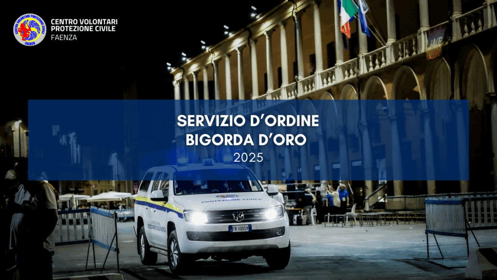 Servizio d’ordine alla Bigorda d’Oro 2025 – Faenza