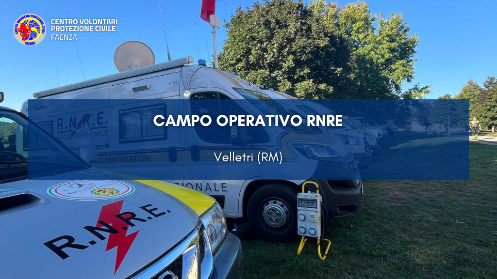 Campo Operativo RNRE – Velletri (RM)