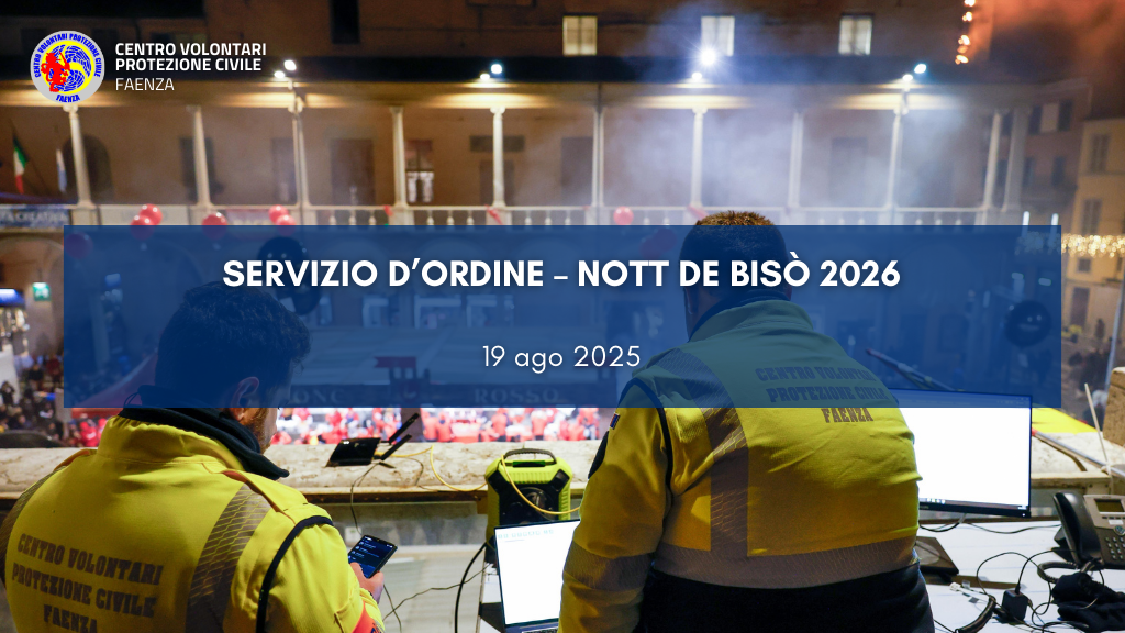 Servizio d’ordine – Nott de Bisò 2026
