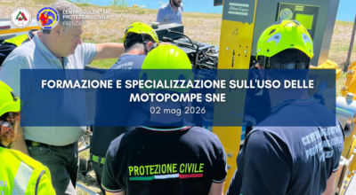Formazione e specializzazione sull’uso delle motopompe SNE